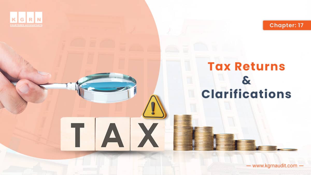 Chapter 17 – Tax Returns and Clarifications