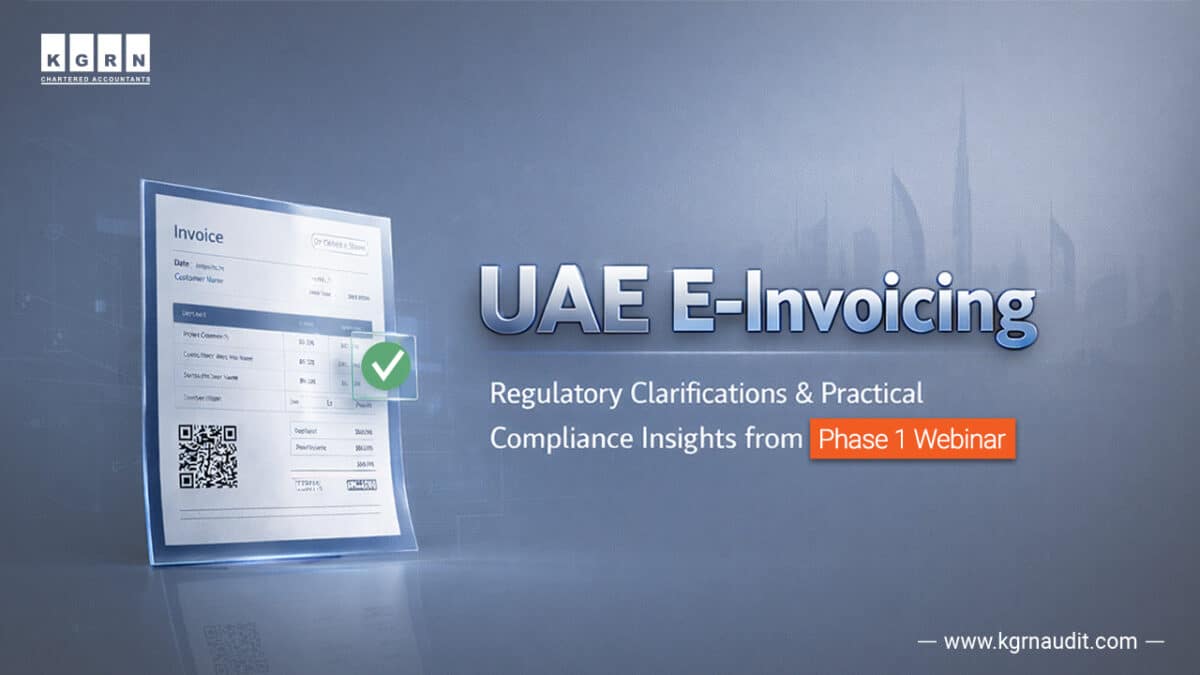 UAE e-Invoicing Phase 1 webinar discussing regulatory updates and compliance requirements
