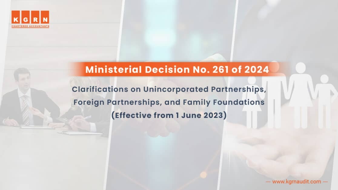 Ministerial Decision No. 261 of 2024 | KGRN Chartered Accountants