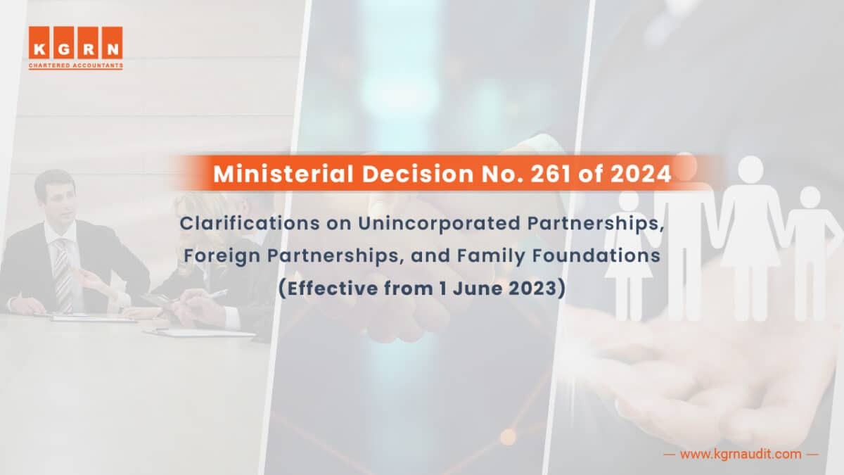 Ministerial Decision No. 261 of 2024 | KGRN Chartered Accountants