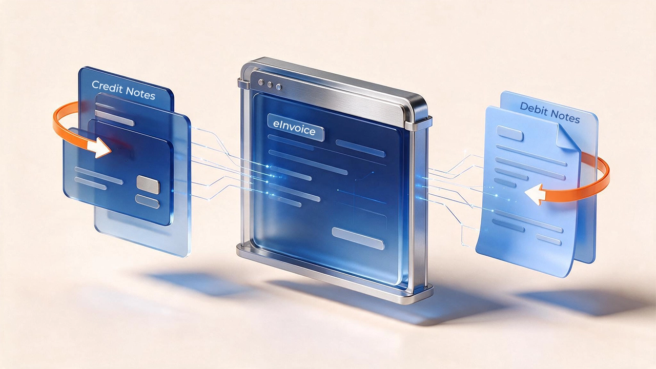 credit and debit notes under eInvoicing