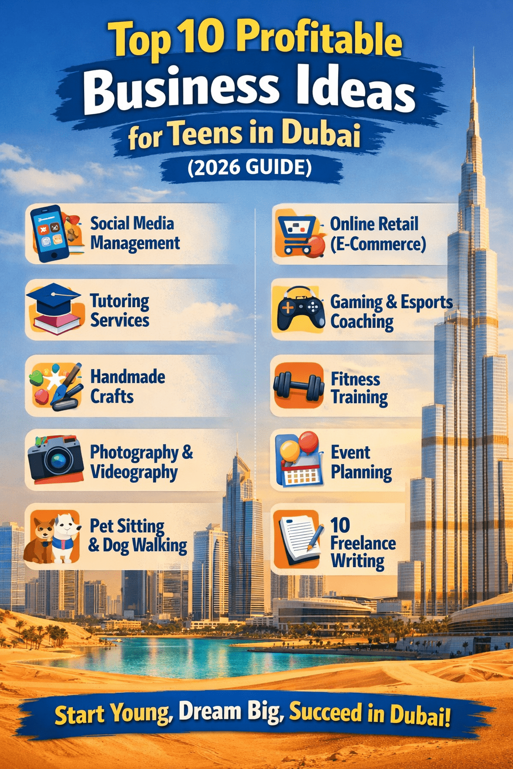 Top 10 Profitable Business Ideas for Teens in Dubai